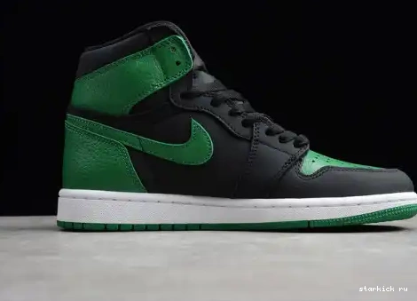 1 Pine Retro High  Black Jordan 555088-030 555088-030 Green 0408